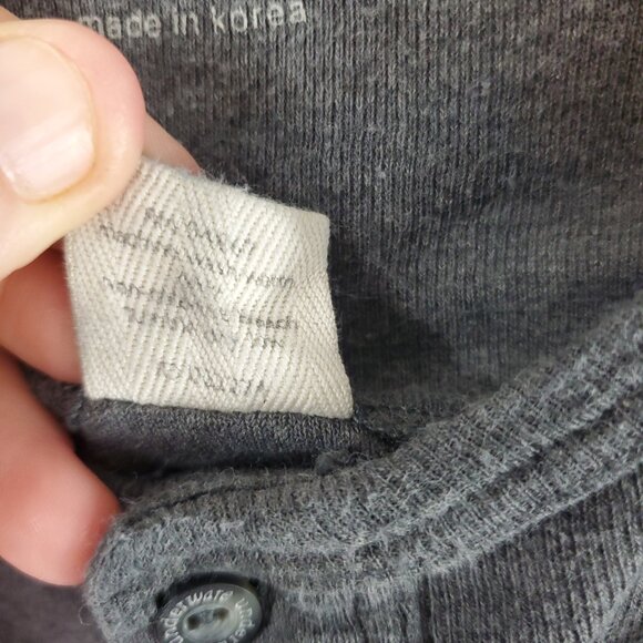 Victoria Secret Y2K Dark Grey Womens Underware One Piece Shrt Slv Button Up Sz S - Picture 8 of 10